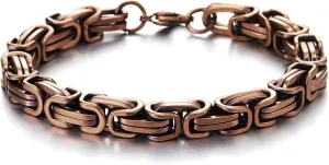 COOLSTEELANDBEYOND Mens Women New Stainless Steel Braided Link Bracelet Polished