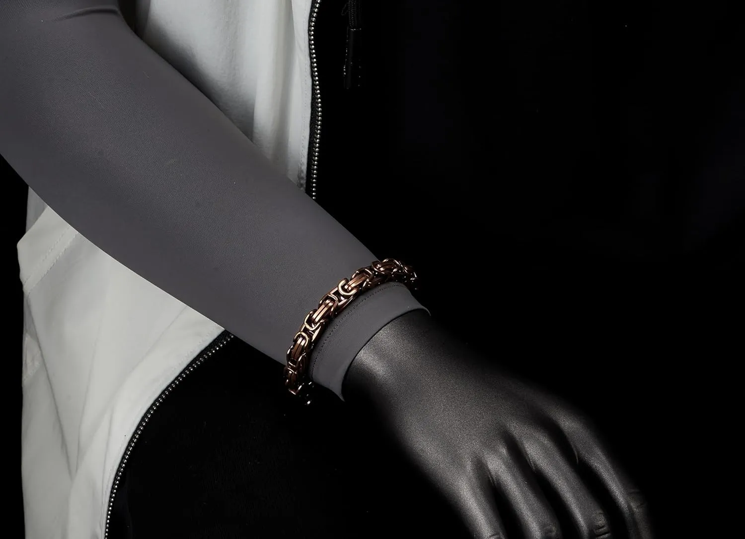 COOLSTEELANDBEYOND Mens Women New Stainless Steel Braided Link Bracelet Polished
