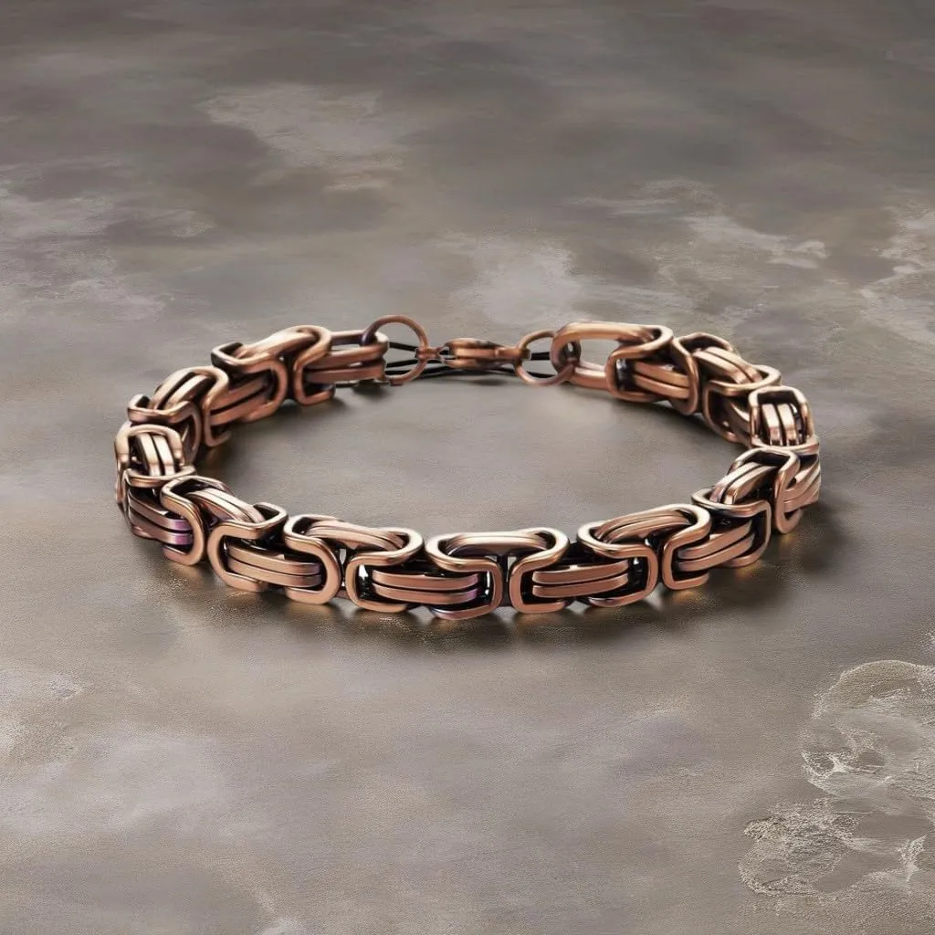 COOLSTEELANDBEYOND Mens Women New Stainless Steel Braided Link Bracelet Polished