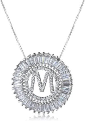 COTTVOTT A-Z Alphabet Pendant Necklaces Charms Women Initial Letter Chain Necklace 4 Colors