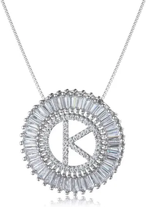 COTTVOTT A-Z Alphabet Pendant Necklaces Charms Women Initial Letter Chain Necklace 4 Colors
