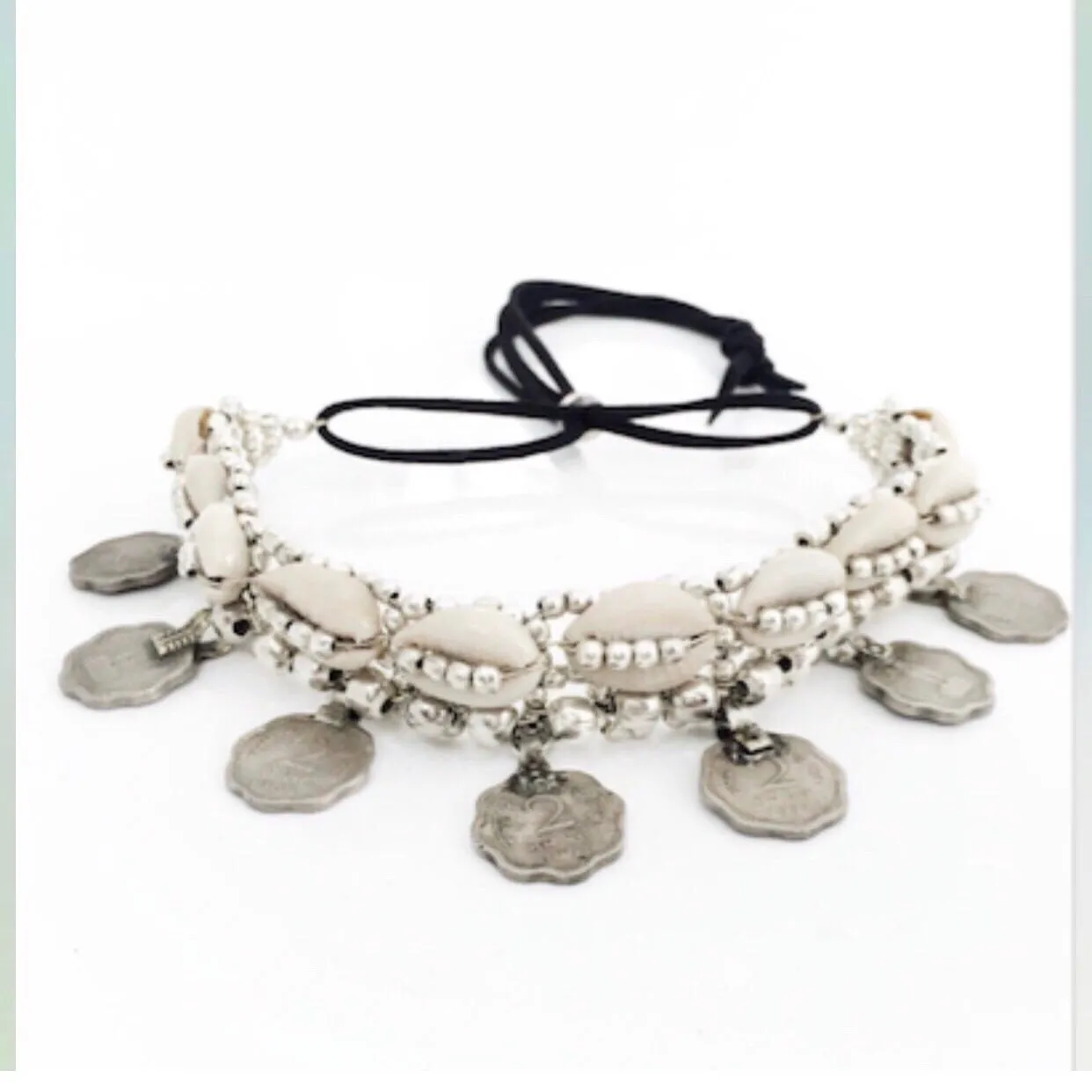 COWRI and coins Choker/Necklace