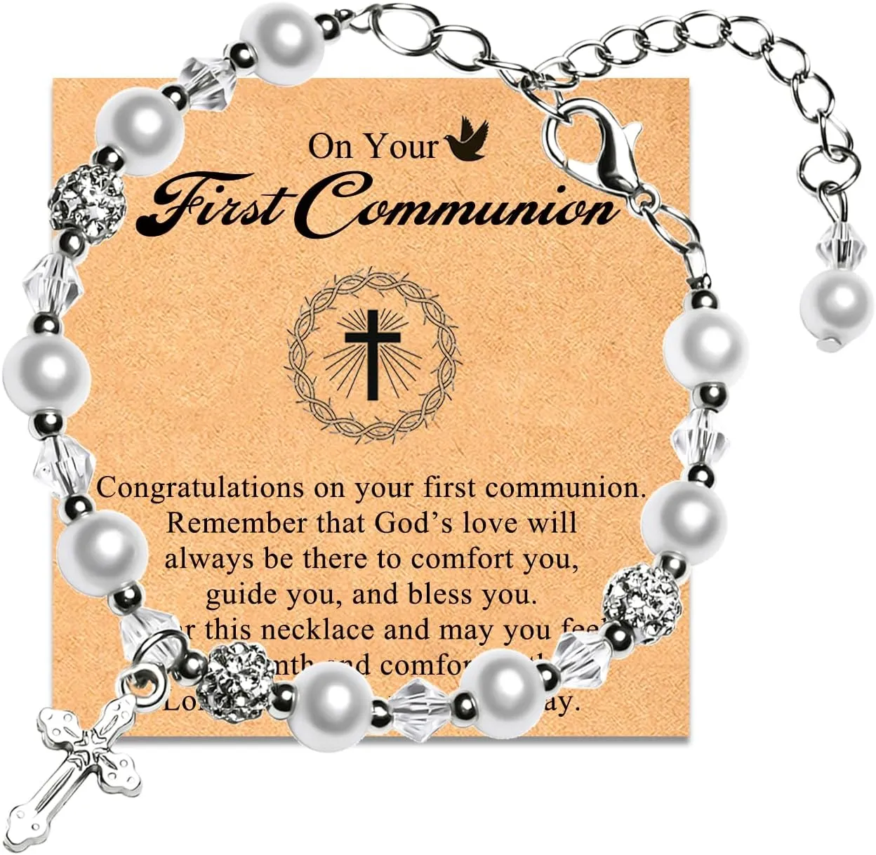 Cross Bracelets First Communion Baptism Confirmation Gifts for Teenage Girls
