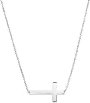 Cross Necklace Faith Pendant 18K Plated Dainty Chain Minimalist Simple Tiny God Lords Prayer Religious Jewelry Gift
