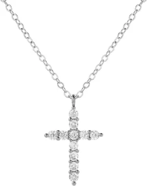 Cross Necklace for women14K Gold Plated Cubic Zirconia Pendant Necklace Diamond Necklaces Silver/Glod Jewelry