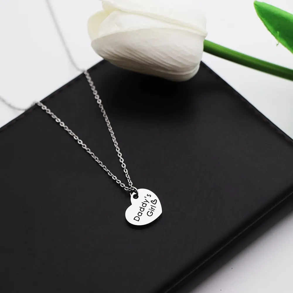 Dad Daughter Matching Necklace Set for 2 Daddys Necklace Fathers Day Gift for Daddy from Daughter