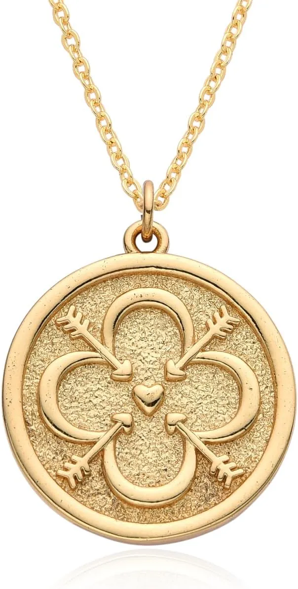 Dainty Necklace Initial Necklace For Women Round Moon star Clover Pendant Chain Coin Necklaces