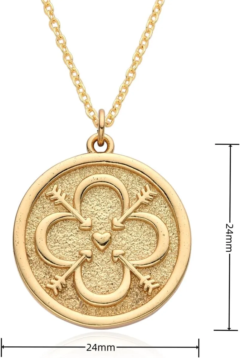 Dainty Necklace Initial Necklace For Women Round Moon star Clover Pendant Chain Coin Necklaces