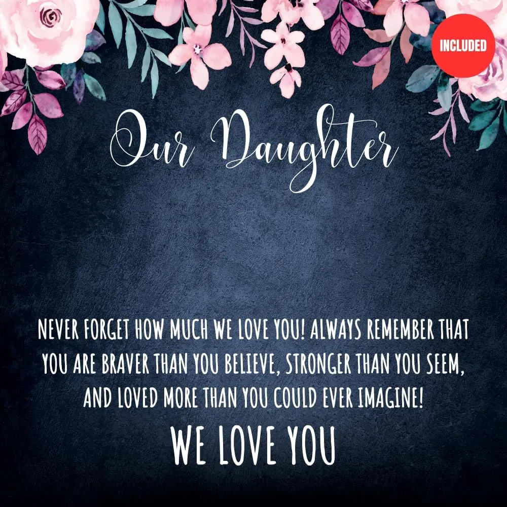 Daughter Gifts from Dad/Mom/Parents - Daughter Necklace Birthday Gifts For Teen Girls Christmas Graduation Prom Jewelry