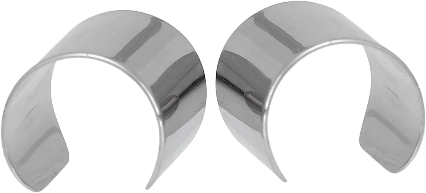 Didiseaon Fashionable Unisex Ear Cuff Wrap Clip Non Piercing Stainless Steel Ear Cuff for Birthday Wedding Christmas Dance Party