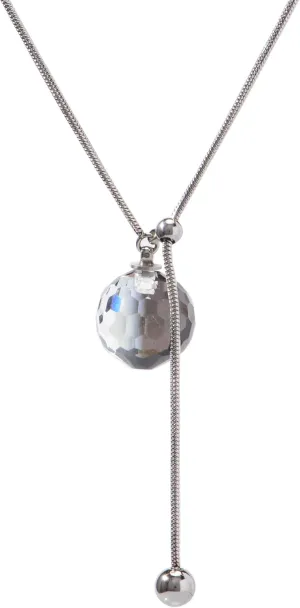 Disco Ball Crystal Necklace for Women Colourful Pandent Fashion Jewelry Gift for Her
