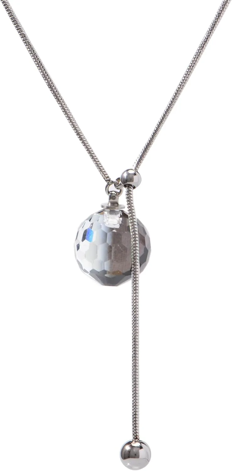 Disco Ball Crystal Necklace for Women Colourful Pandent Fashion Jewelry Gift for Her