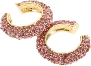 Elegant c Shape Ear Bone Clip Earrings 2pcs Fashion Step-out Ear Cuffs for Women Non-piercing Decorative Earrings from Zinc Alloy