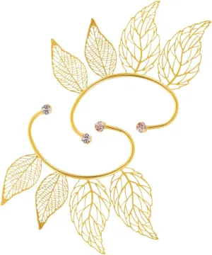 Elegant Leaf Ear Cuffs Non-piercing Cuffs for Women Stylish and Comfortable Clip-on Earrings