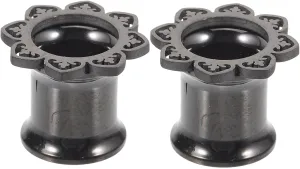 Elegant Stainless Steel Ear Plugs Tunnels 8mm Gauge Earrings for Ear Piercing Stretching