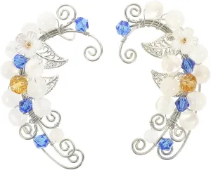 Elegant Women's Ear Cuffs Non-pierced Clip Earrings Ear Wrap Jewelry Fashion Accessory Pair