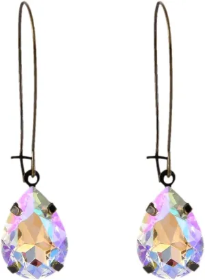 EVER FAITH Women's Austrian Crystal Elegant Teardrop Hook Dangle Earrings