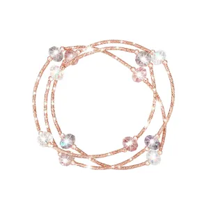 Fashionable high-end women's bracelet-multi-layer crystal bracelet necklace dual-purpose set, a birthday gift for girlfriend
