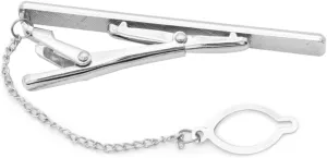 Fashionable Metal Tie Pins for Men Business Lapel Clip Tie Bar Clasp Spring Mechanism Holder Occasions