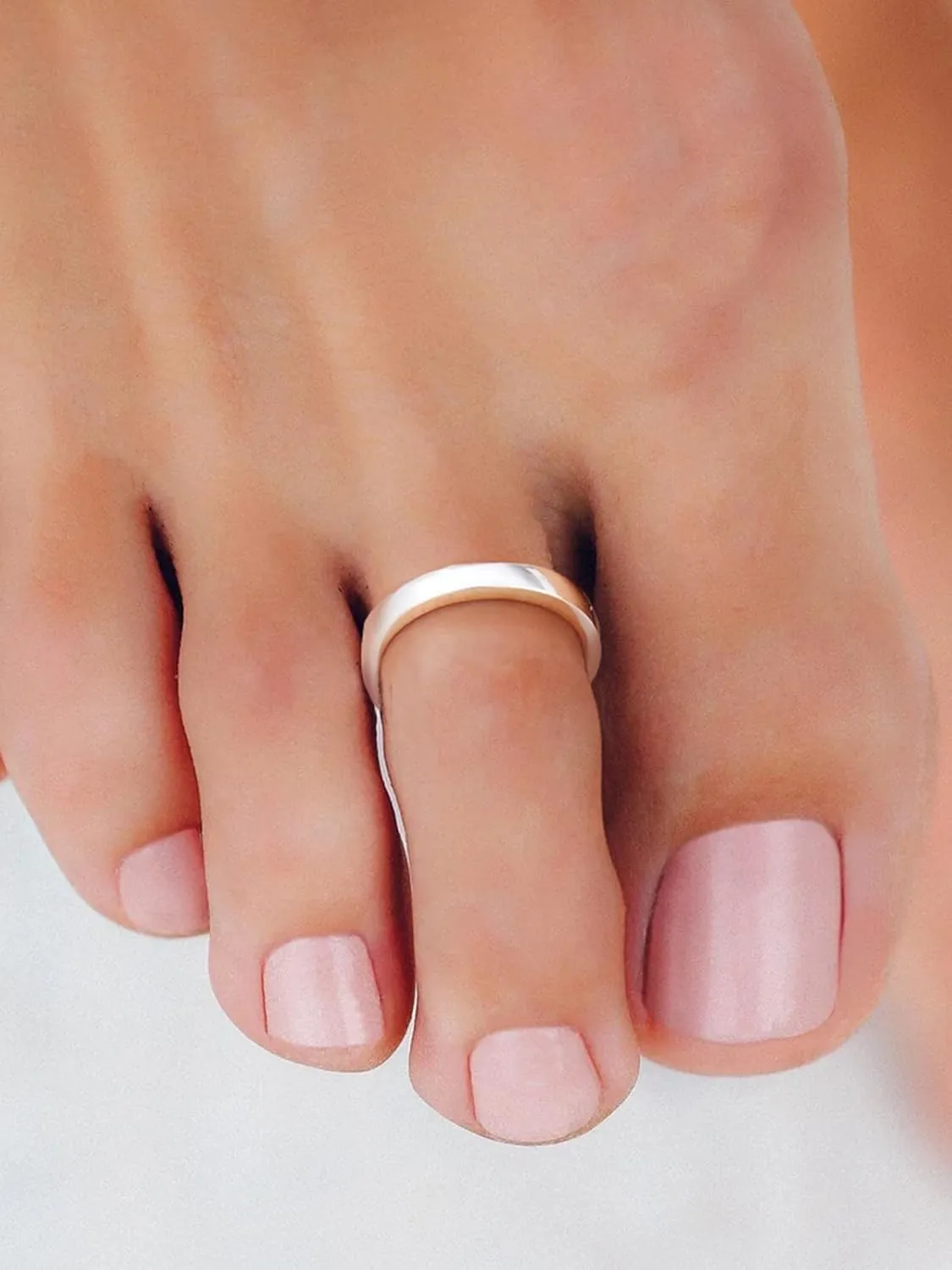 FOCALOOK Toe Ring for Women, 925 Sterling Silver Adjustable Open Toe Ring Hypoallergenic Beach Foot Jewelry for Summer Holiday(With Gift Box)
