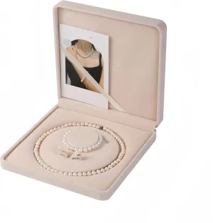 Freshwater Pearl Jewelry Set for Women,Pearl Sets for Women 3 Piece,Pearl Necklaces and Earrings for Women Includeds Pearl Necklace,Pearl Earrings,Pearl Bracelet