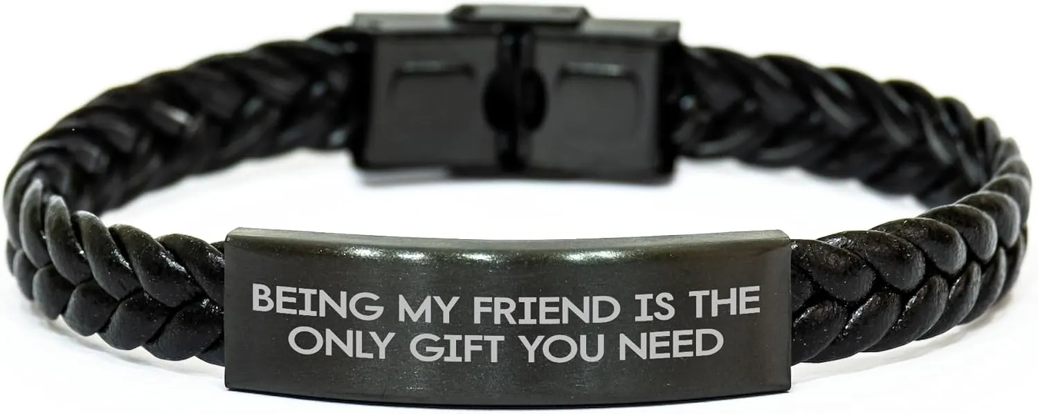 Friendship Bracelet - Interlaced Leather Bracelet - Gifts from Best Friend - Mother's Day Unique Gifts