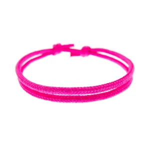 Friendship Bracelet Slip Knot, Adjustable Sliding Knot Closure. Unique String Bracelet Gift for Boyfriend, Girlfriend. Unisex Rope Cord 2mm