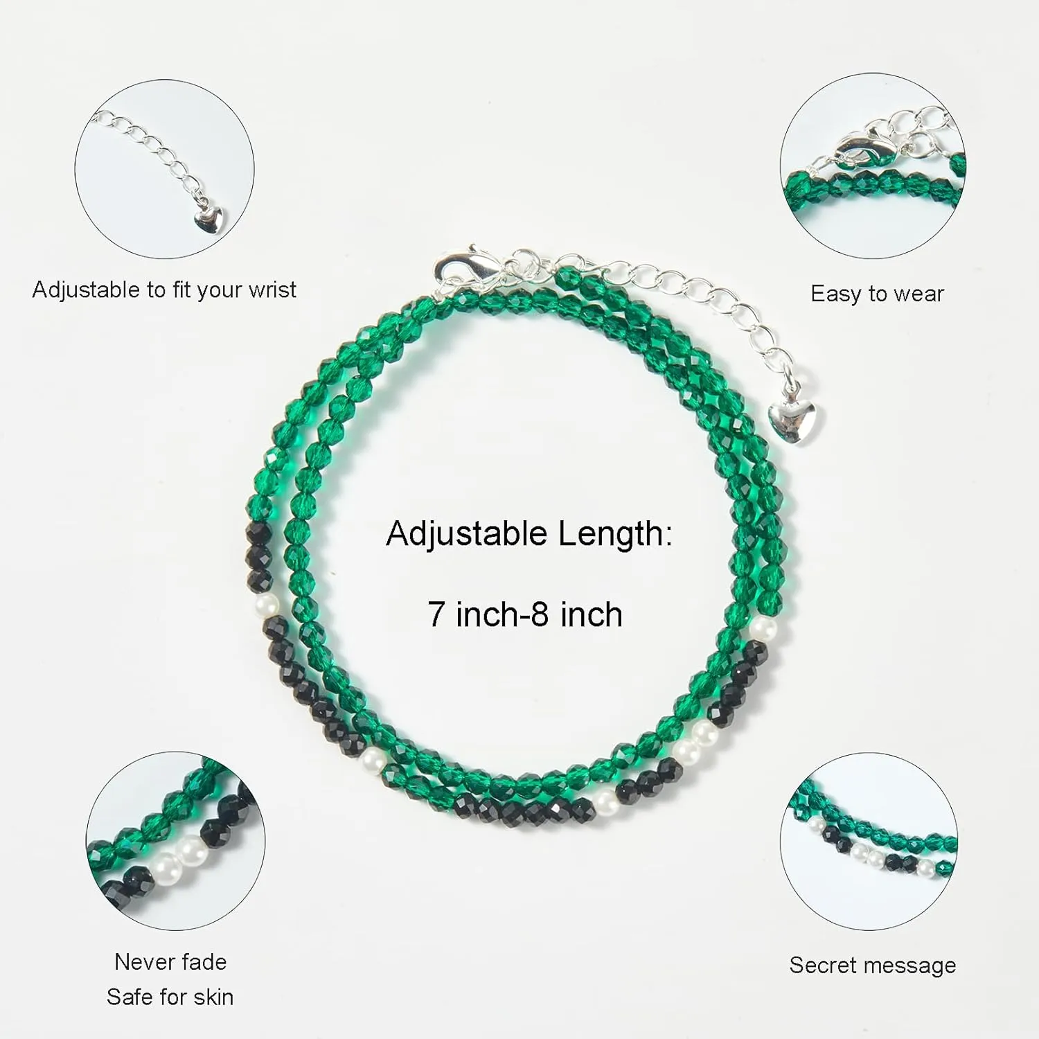 Funny Unique Inspirational Gifts for Women Morse Code Bracelets for Her Daughter Mom Wife Best Friends Soulmate Female Valentines Day Mother's Day Birthday Jewelry Cute Adjustable