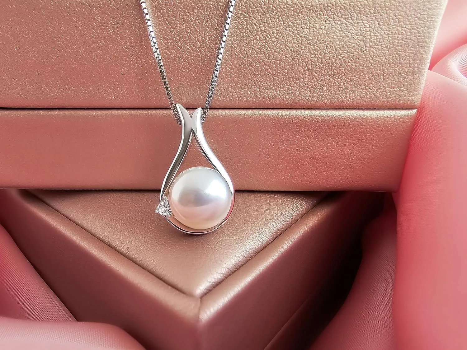 Gifts For Wife Wedding Anniversary - mothers day gifts for wife - AAA  Real Pearl Necklaces For Women (18k Gold Platting 925 Sterling Silver) mothers necklace ideas Birthday Freshwater Pearl Necklace