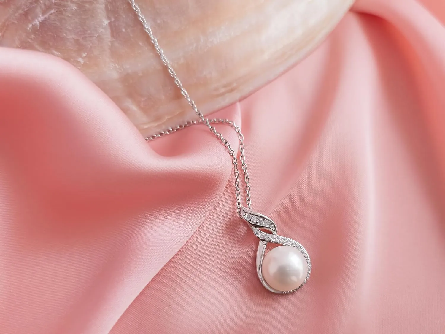 Gifts For Wife Wedding Anniversary - mothers day gifts for wife - AAA  Real Pearl Necklaces For Women (18k Gold Platting 925 Sterling Silver) mothers necklace ideas Birthday Freshwater Pearl Necklace