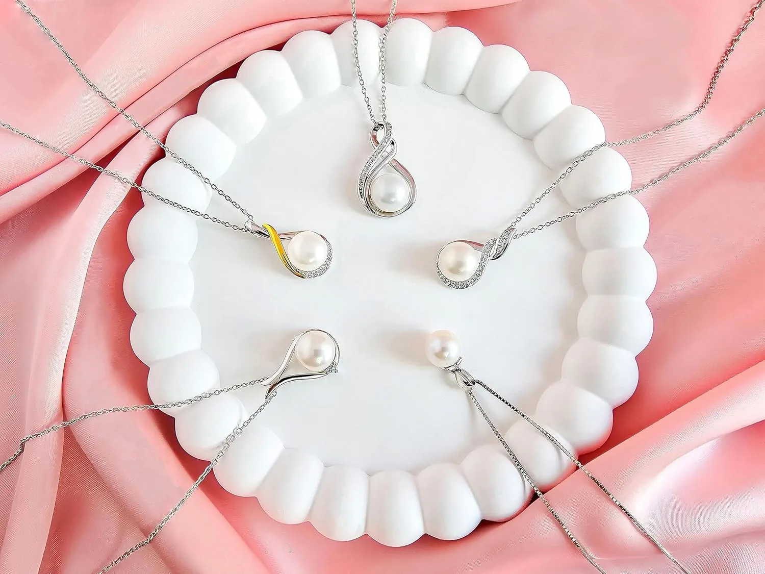 Gifts For Wife Wedding Anniversary - mothers day gifts for wife - AAA  Real Pearl Necklaces For Women (18k Gold Platting 925 Sterling Silver) mothers necklace ideas Birthday Freshwater Pearl Necklace