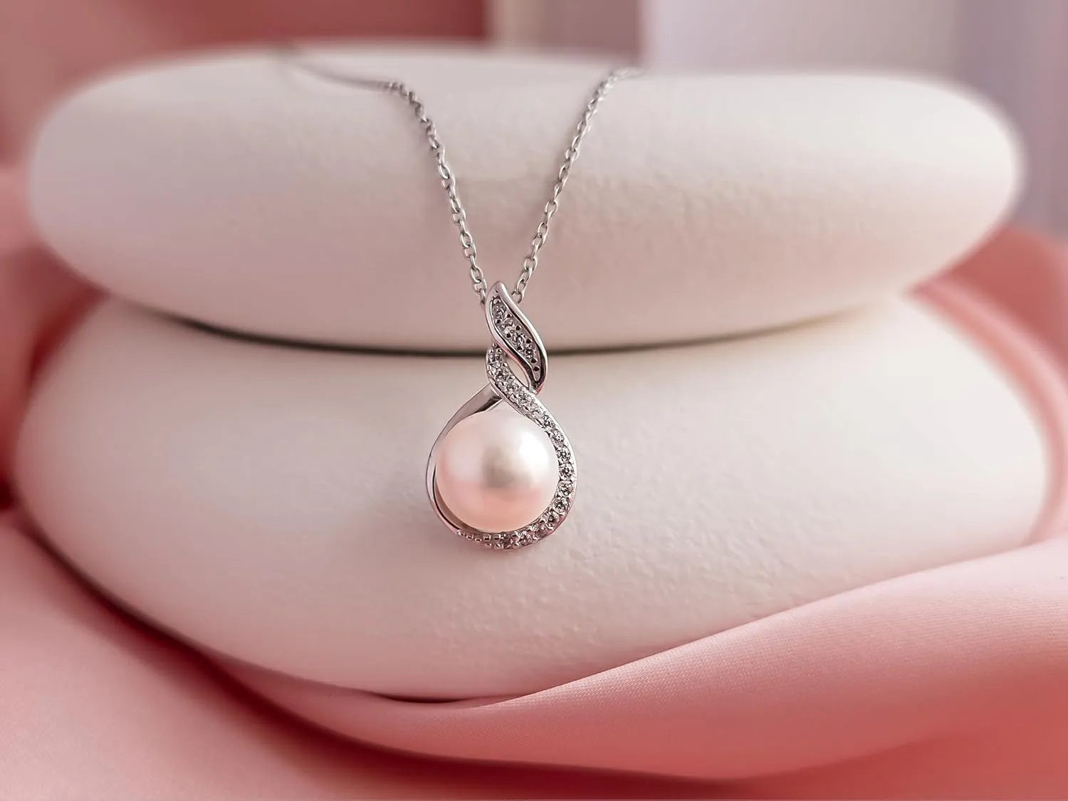 Gifts For Wife Wedding Anniversary - mothers day gifts for wife - AAA  Real Pearl Necklaces For Women (18k Gold Platting 925 Sterling Silver) mothers necklace ideas Birthday Freshwater Pearl Necklace