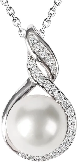 Gifts For Wife Wedding Anniversary - mothers day gifts for wife - AAA  Real Pearl Necklaces For Women (18k Gold Platting 925 Sterling Silver) mothers necklace ideas Birthday Freshwater Pearl Necklace