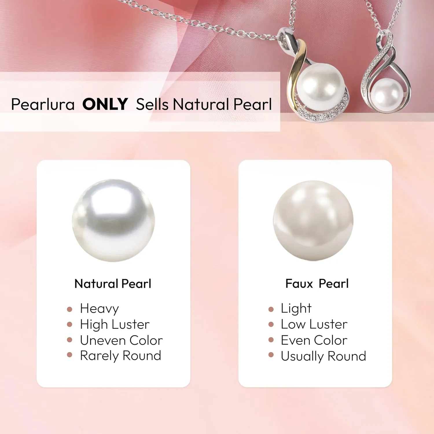 Gifts For Wife Wedding Anniversary - mothers day gifts for wife - AAA  Real Pearl Necklaces For Women (18k Gold Platting 925 Sterling Silver) mothers necklace ideas Birthday Freshwater Pearl Necklace
