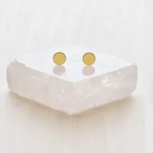 Gold Dot Stud Earrings
