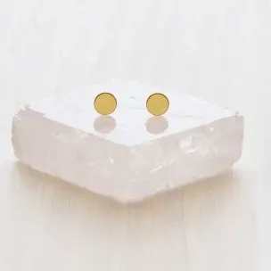Gold Dot Stud Earrings