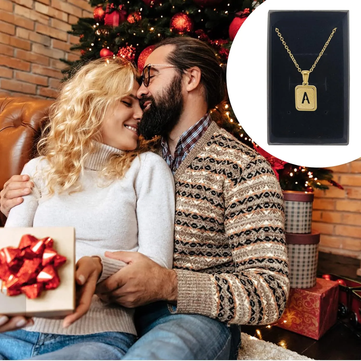 Gold Initial Necklaces for Women Men Teen Girls, Dainty Initial A-Z Necklace 18K Gold Plated Capital Letter Pendant Choker Necklace Stainless Steel Personalized 26 Letter Necklace Jewelry Gift(B)