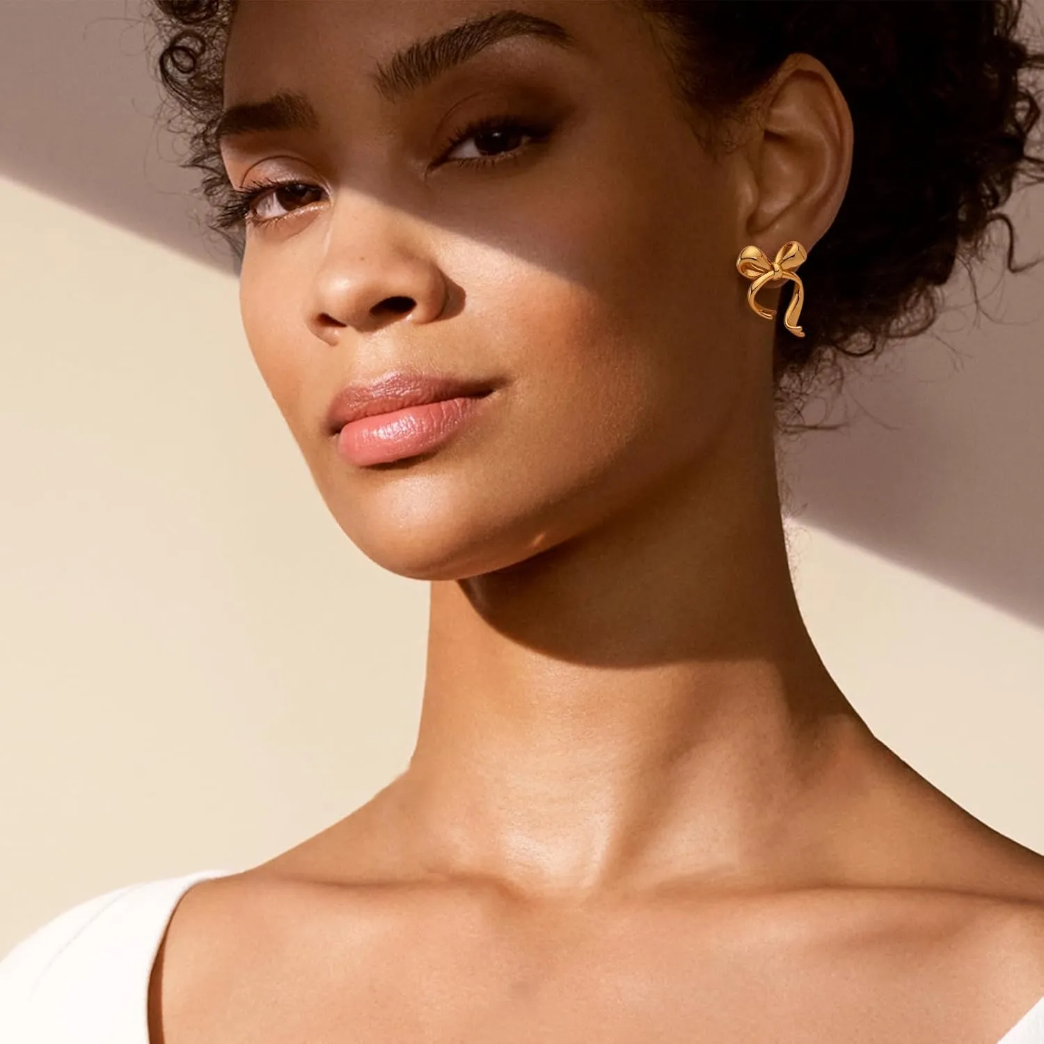 Gold Silver Bow Drop Earrings for Women Long Tassel Chain Bow Earrings Ribbon Bowknot Dangle Earrings Jewelry Gifts