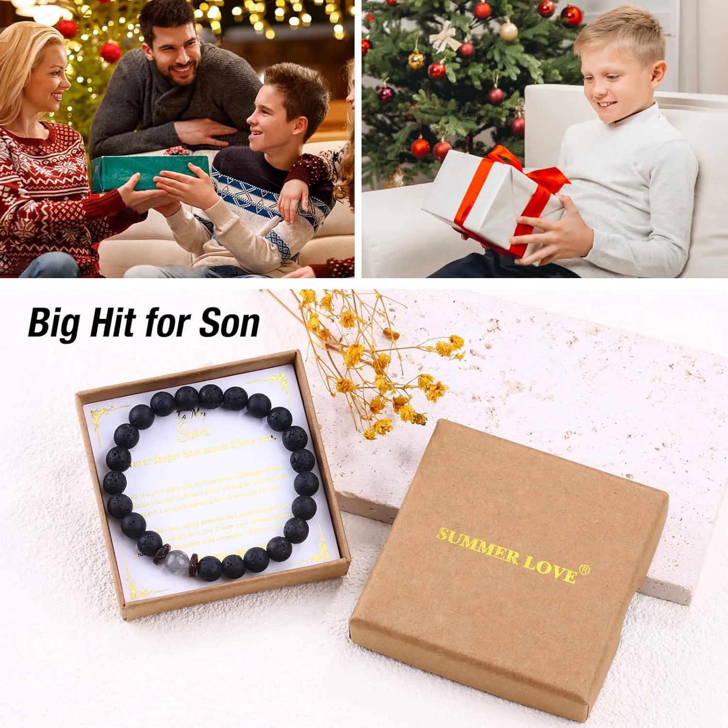 Graduation Teens Boys Gift Ideas Teenage Boys Gifts for Son 14 16 18 20 Year Old Birthday Gift Cool Unique Beaded Bracelets Christmas Valentines Gift Men (8 Inches, Evil eye)