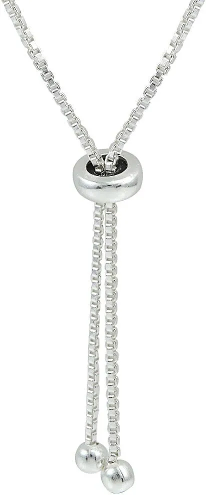 Hoops & Loops Sterling Silver Intertwining Circles Polished Adjustable Bracelet