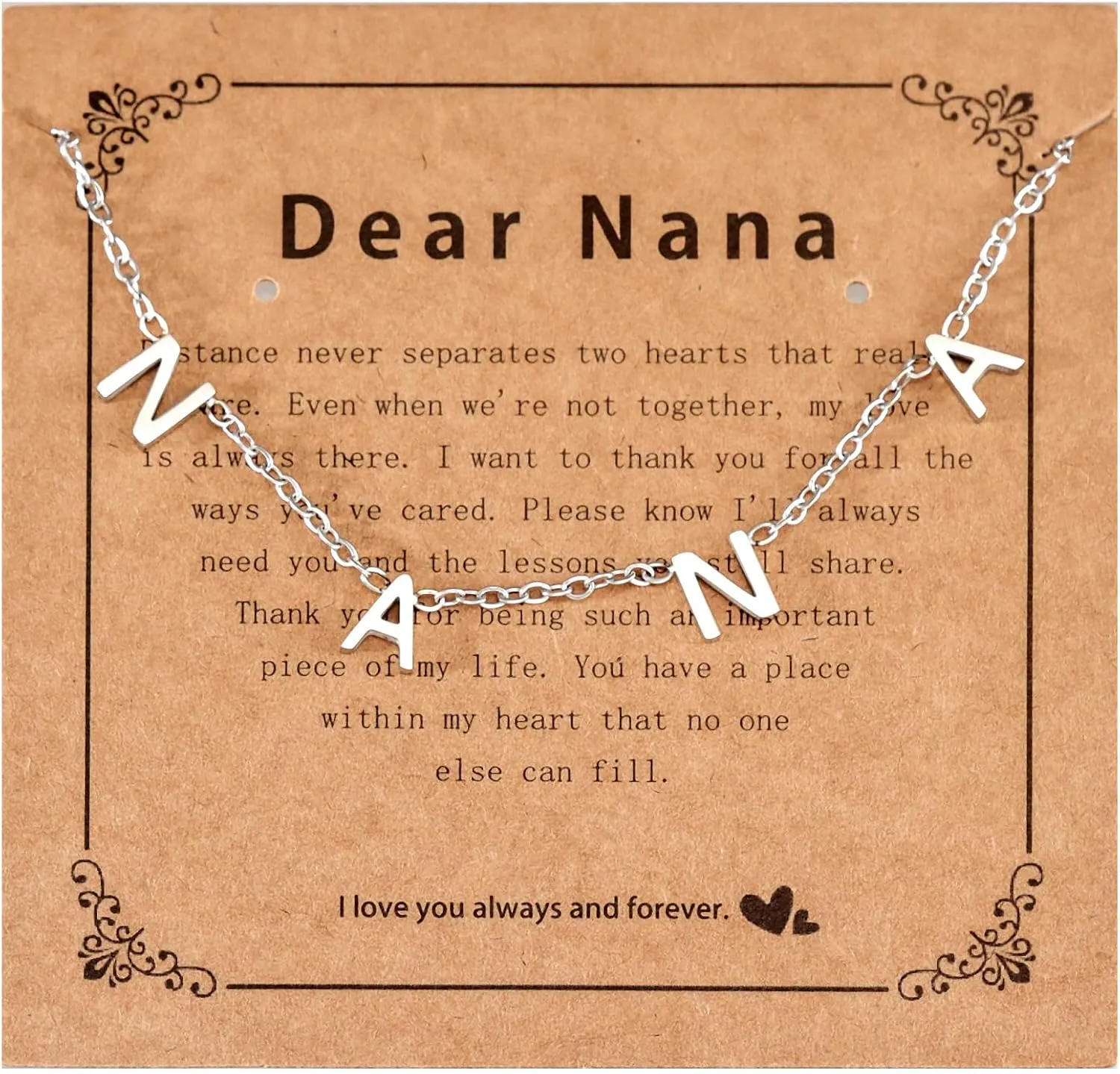 HUTIMY Nana Jewelry for Women Grandma Birthday Mothers Day Gifts from Grandson Nana Necklaces