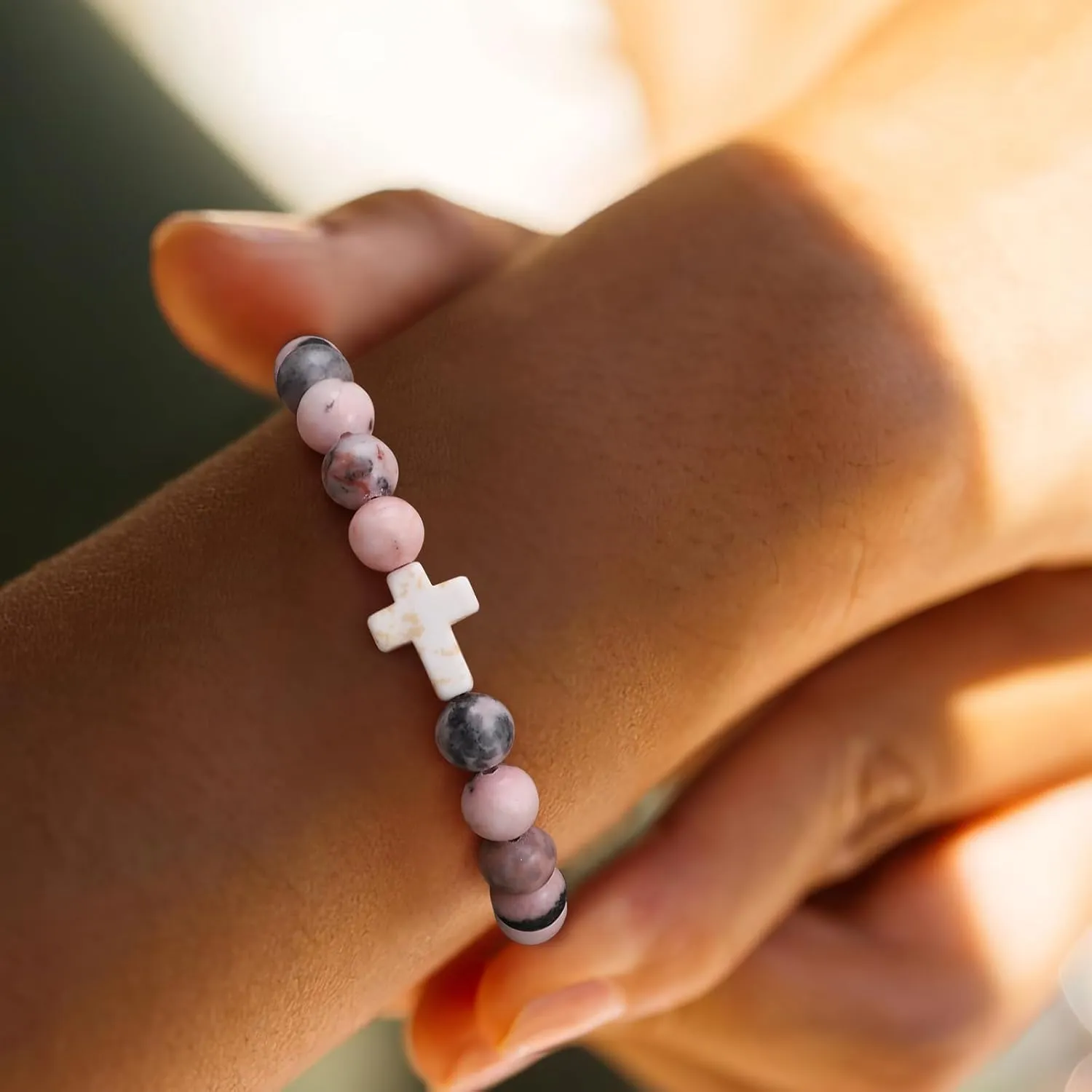 Inspirational Birthday Gifts for Women Unique Christmas Gift Ideal Jewelry Natural Stone Bracelets for Best Friend Sister Niece Mom Aunt Daughter Granddaughter