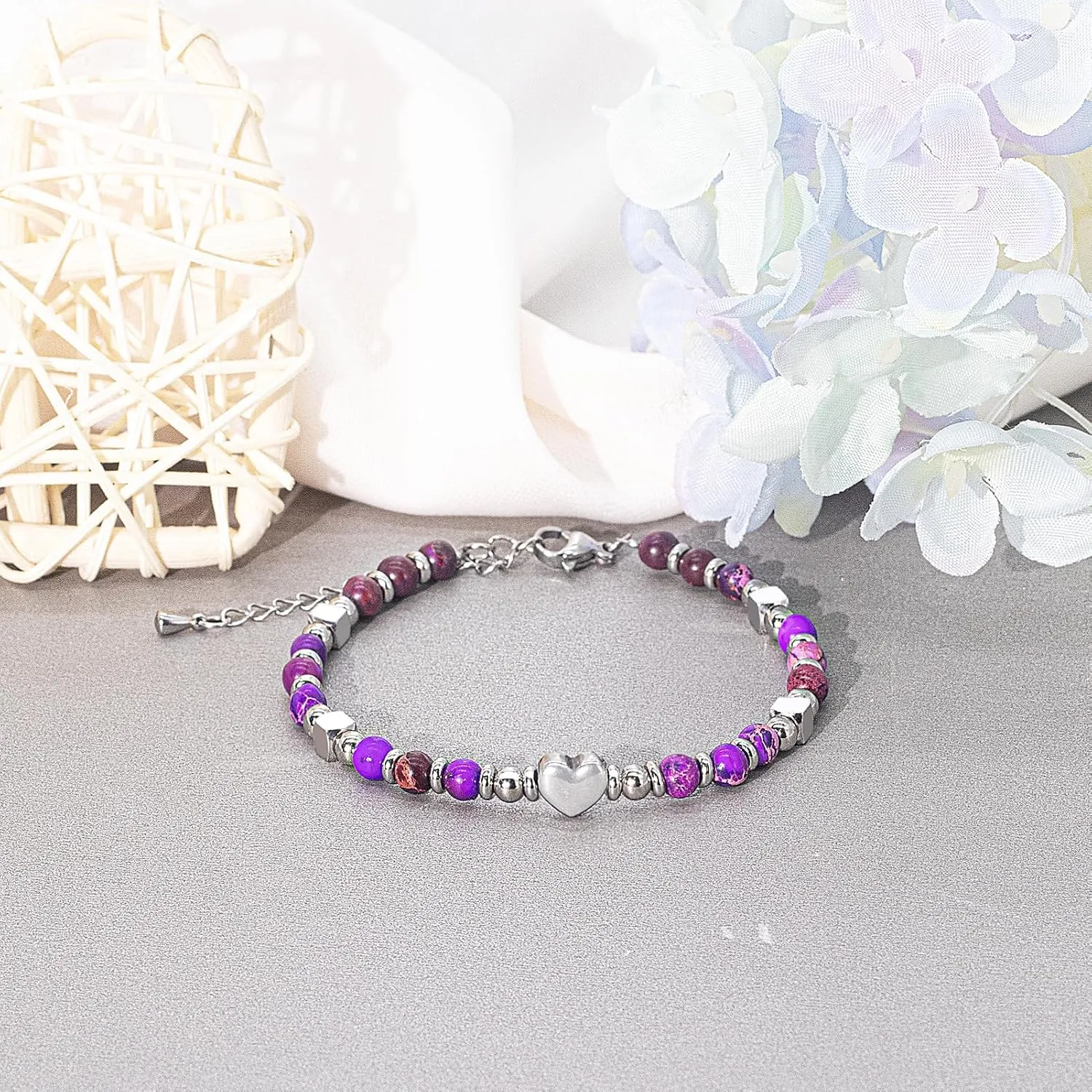 Inspirational Gifts Bracelets for Women Unique Birthday Gifts Healing Beaded Bracelets Small Gifts Get Well Soon Gifts for Women Best Friends Coworker Mothers Day Mom Daughter Wife on Easter