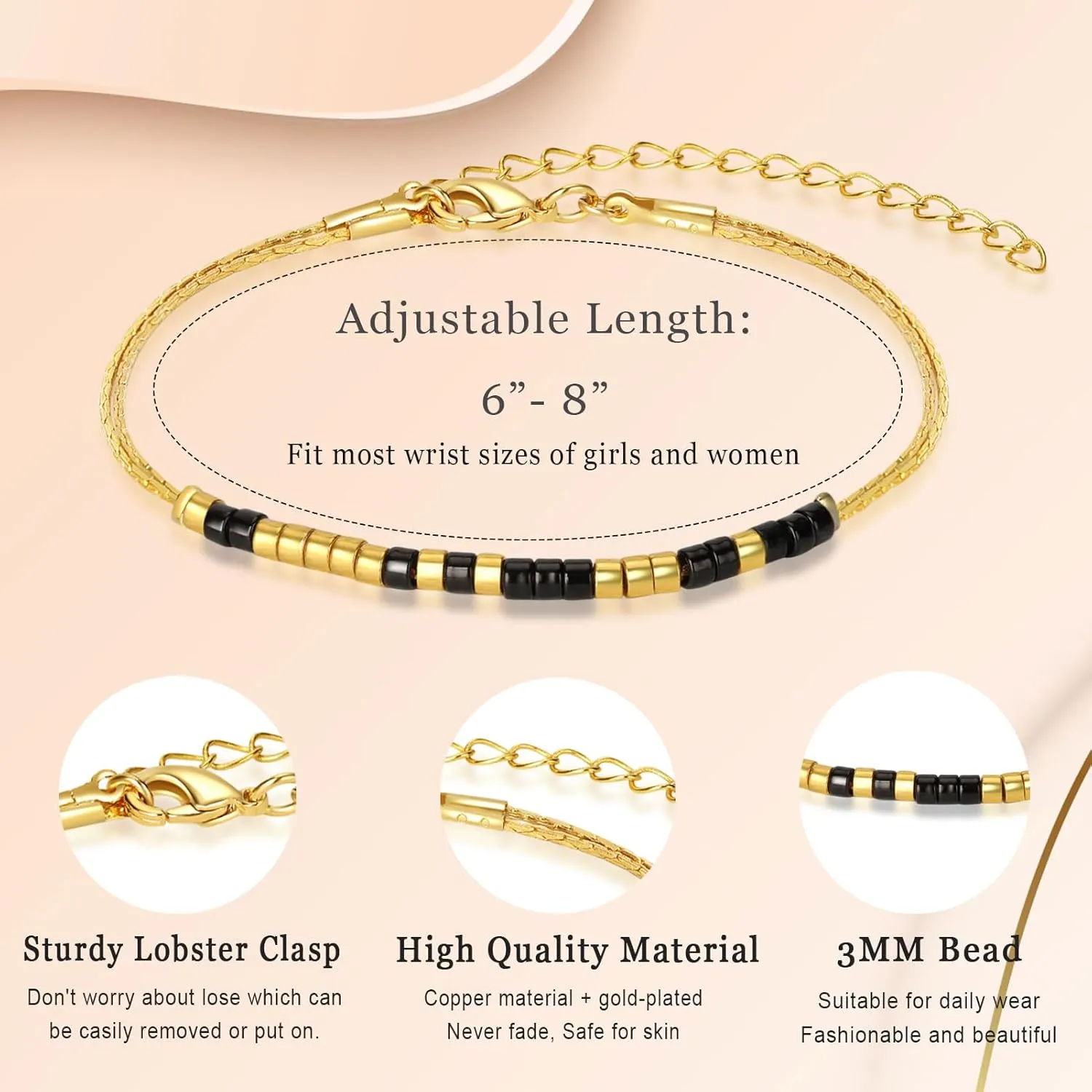 Inspirational Gifts for Women, Morse Code Bracelets Secret Message for Daughter Mom Best Friend Teacher Mother's Day Valentine's Day Birthday Christmas Graduation Unique Funny Gifts