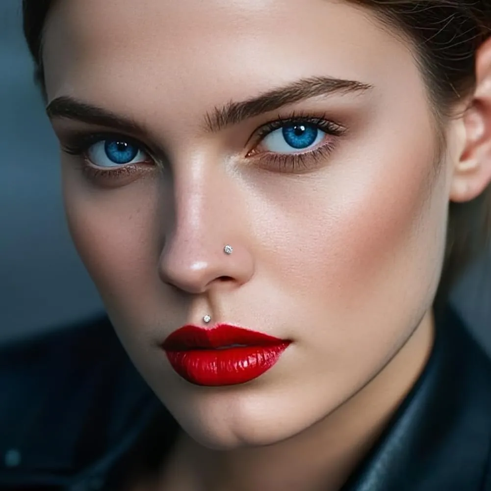 intera Hypoallergenic 20G 18G Nose Rings Stud for Women Men Surgical Steel Nose Piercing Jewelry Gold Silver Rose Gold Nose Earrings