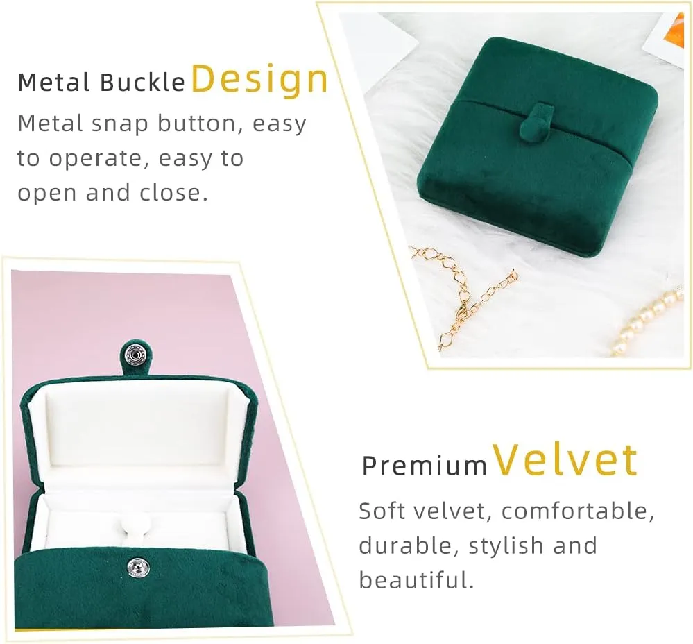 iSuperb Pendant Necklace Box Jewelry Gift Box Bracelet Chain Earrings Jewelry Display Storage for Christmas Engagement Proposal
