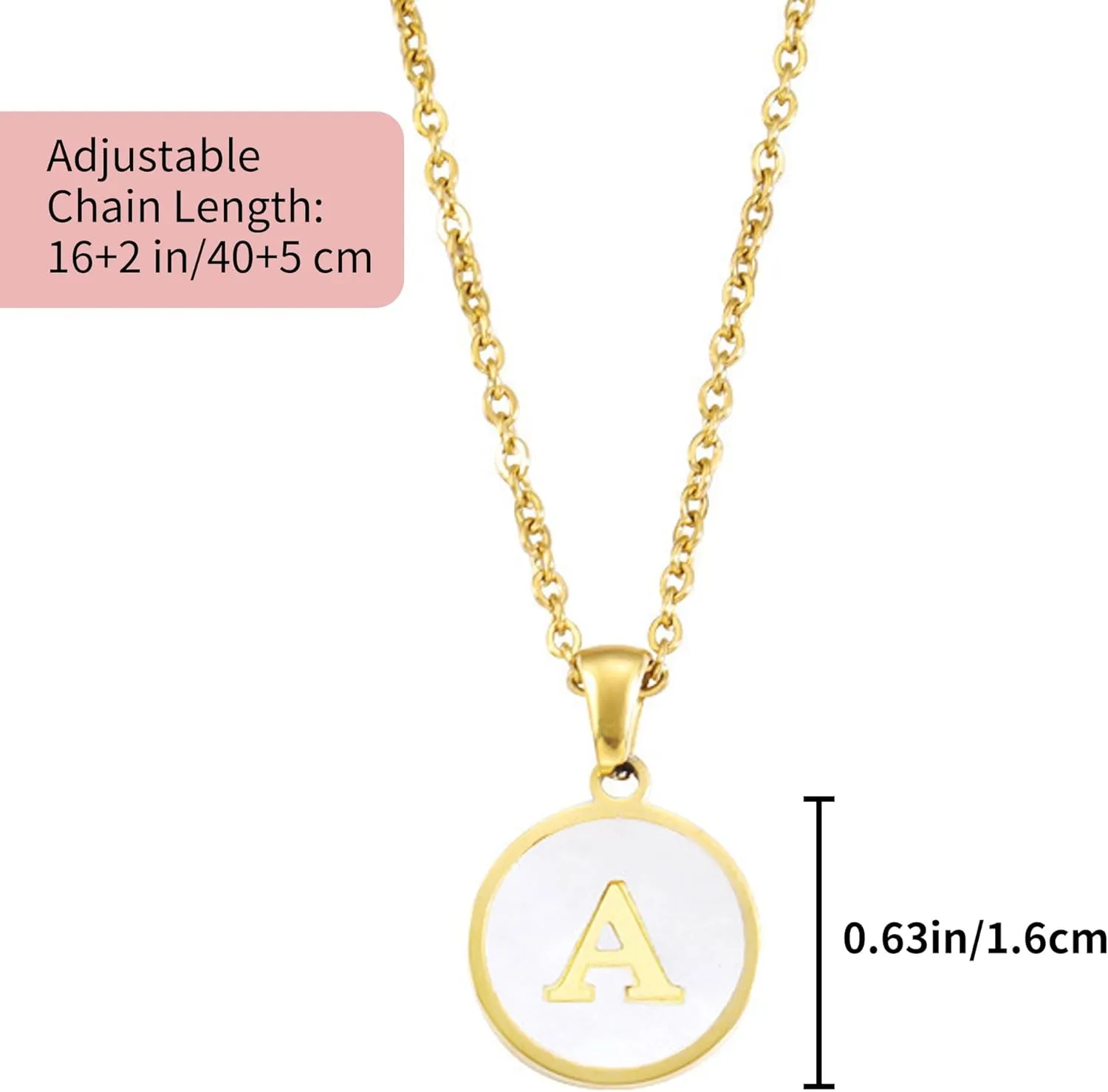 Jewelry Boxes & Organizers| Initial Travel Jewelry Box Case| Gold Initial Necklaces for Women | Personalized Pink Jewelry Organizer| Graduation Travel Gifts, A-Pink