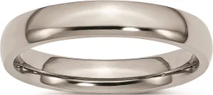 Jewelry By Sweet Pea Titanium 4mm Polished Band (Width=4)