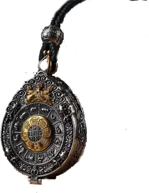 JILIYUPA Good Luck Necklace Buddha Totem Pendant with 51cm 5cm Extender Chain, Men Women Chinese Religion Lucky Amulet Protection Fengshui Jewelry Reiki Healing
