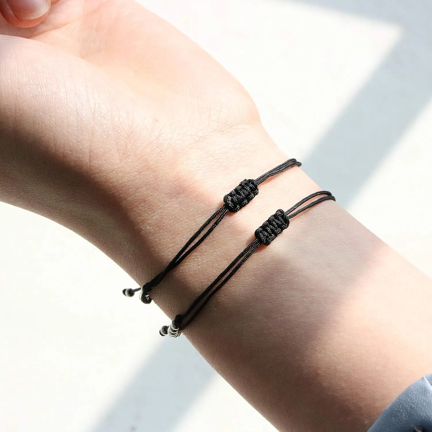 JoycuFF Morse Code Bracelets for Women Unique Funny Gifts for Women Her Handmade Silk Wrap Jewelry